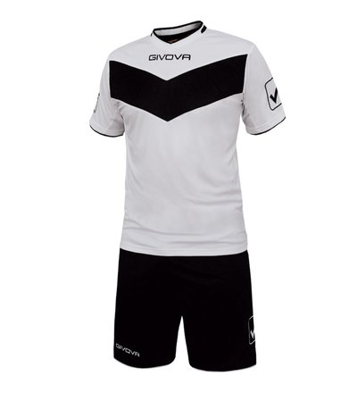 KIT VITTORIA, Комплект футбольной формы, WHITE/BLACK, 2XS