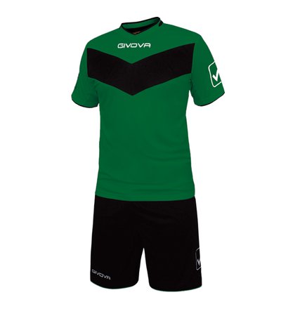 KIT VITTORIA, Комплект футбольной формы, GREEN/BLACK, 2XS
